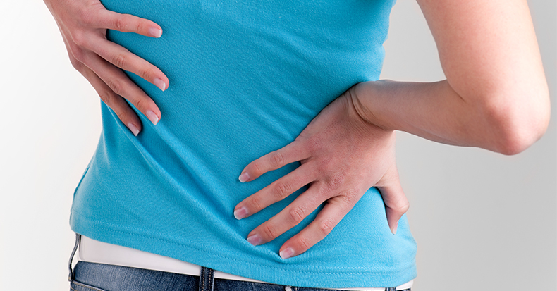 back pain in woman