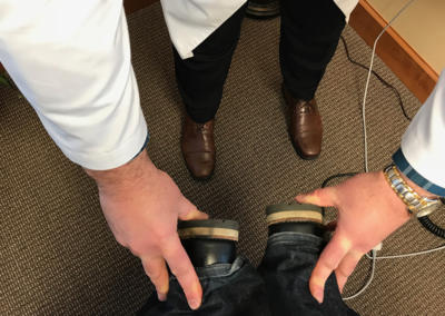 patient feet alignment