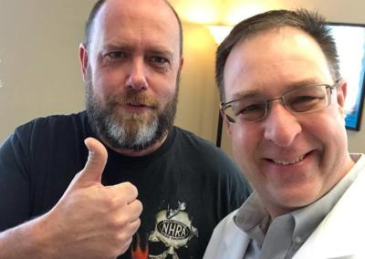 patient selfie with dr Warwick