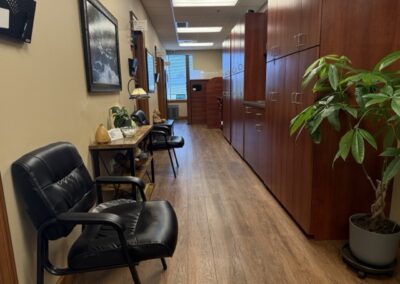 Looking down the hallway to one of the treatment rooms where cold laser therapy is treated in Lacey WA
