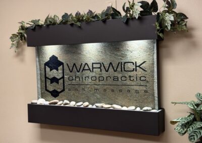 Main sign at Warwick Chiropractic as cold laser is a service at the practice. So what does cold laser therapy do?